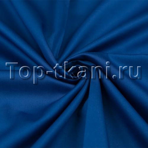 Сатин г/к - Королевский синий (мерсеризованный, ширина 228 см, пр-во Азербайджан)